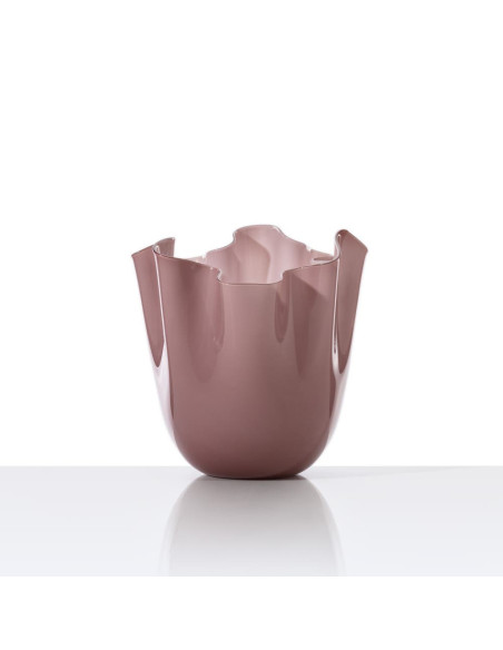 Venini Fazzoletto Amethyst vase. Large