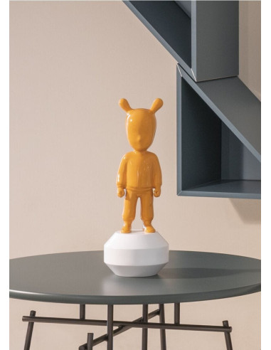 The orange Guest Sculpture. Small model