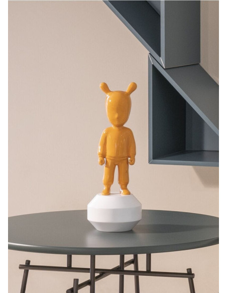 The orange Guest Sculpture. Small model