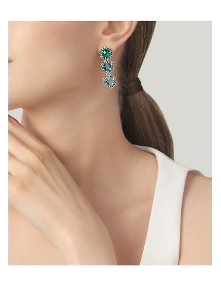 Giovanni Raspini Orecchini Cascata Blue Ivy