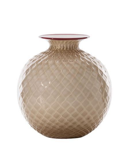 Venini Vaso monofiori Balloton Moka Grande