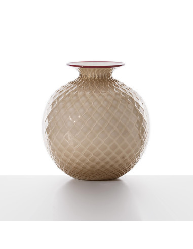Venini Vaso monofiori Balloton Moka Grande