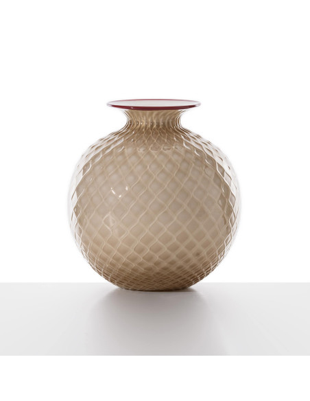 Venini Monofiori Balloton Moka vase. Large
