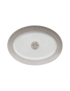 Hermès Mosaïque au 24 platinum oval plate