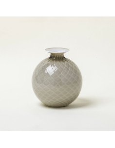 Venini Monofiori Balloton Snow vase. Medium 2
