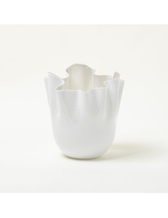 Venini Fazzoletto Snow vase. Large 2