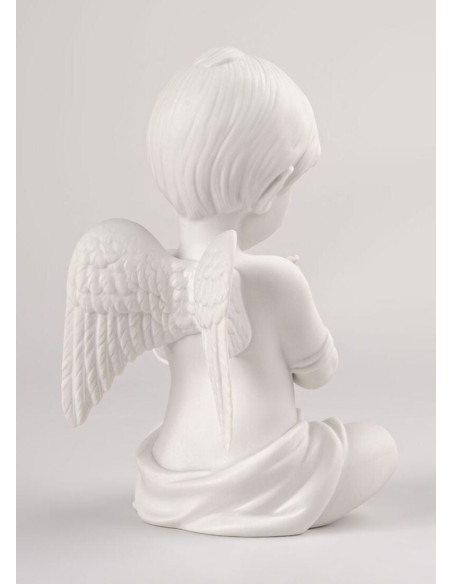 Lladró Angel with flower sculpture