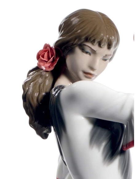 Lladró Passion and Soul Flamenco Woman Figurine. 60th Anniversary. Red