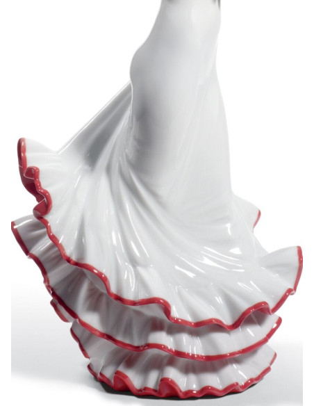 Lladró Passion and Soul Flamenco Woman Figurine. 60th Anniversary. Red
