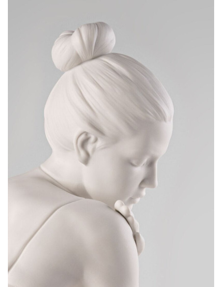 Lladró Statua Riflessi della natura. Lei. Bianco-oro