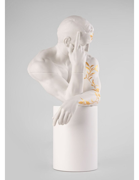 Lladró Reflections of Nature - Him Sculpture. White-gold