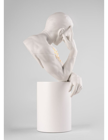 Lladró Reflections of Nature - Him Sculpture. White-gold