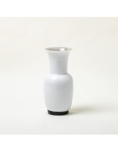 Venini Opalino vase Snow 2