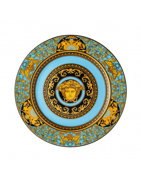 Versace Piatto Medusa 30 Azzurro