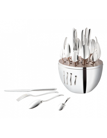 Christofle Uovo Set 24 pezzi Mood Easy argentato