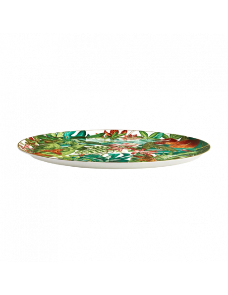 Hermès Passifolia round platter. Large model