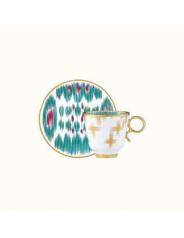 Hermès Set 2 tazze caffè Voyage en Ikat