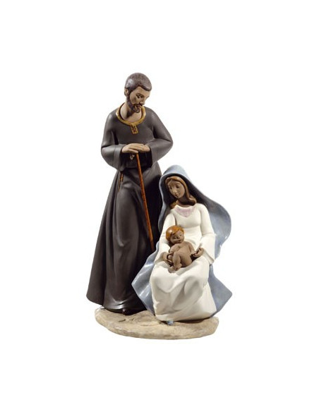 Nao Statua Sacra Famiglia - Gres