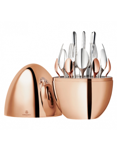 Christofle Uovo Set 24 pezzi Mood Oro rosa