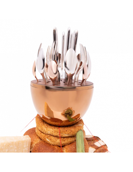 Christofle Uovo Set 24 pezzi Mood Oro rosa