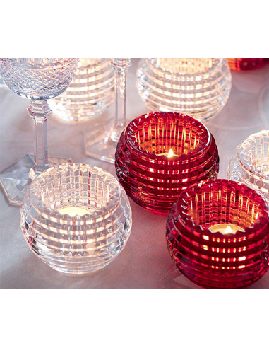 Baccarat Eye Votive. Red