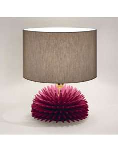 Riccio Caprese Lampada Riccio 34x40 Bordeaux 2