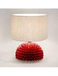 Riccio Caprese Lampada Riccio 34x40 Corallo 2