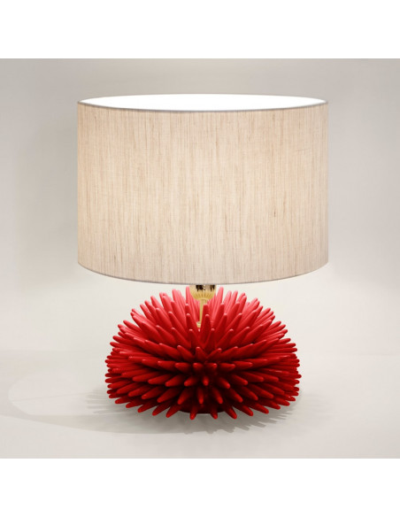 Riccio Caprese Lampada Riccio 22x31 Corallo