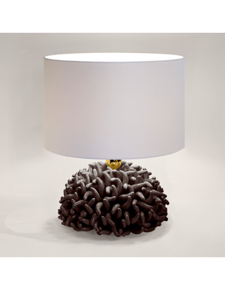 Riccio Caprese Lampada Anemone 34x40 Moka
