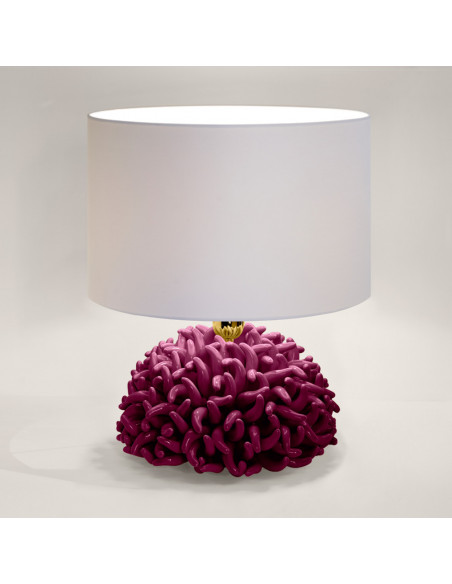 Riccio Caprese Lampada Anemone 34x40 Prugna