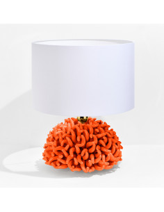 Riccio Caprese Lampada Anemone 34x40 Arancio 2