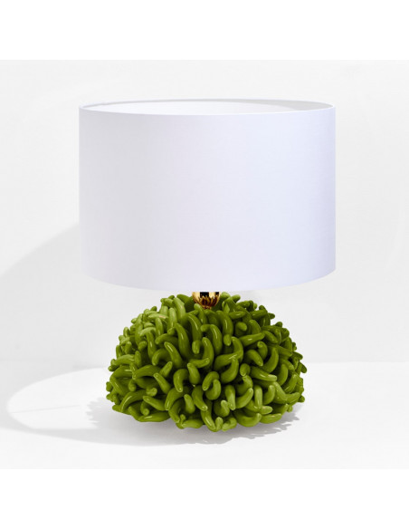 Riccio Caprese Lampada Anemone 34x40 Verde oliva