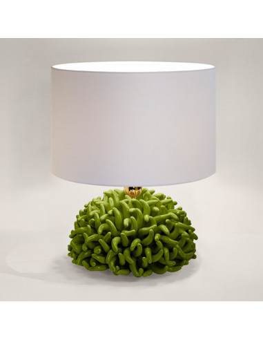 Riccio Caprese Lampada Anemone 34x40 Verde oliva