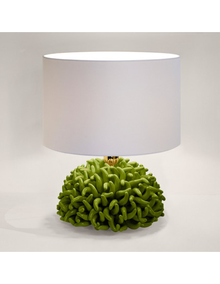Riccio Caprese Lampada Anemone 34x40 Verde oliva