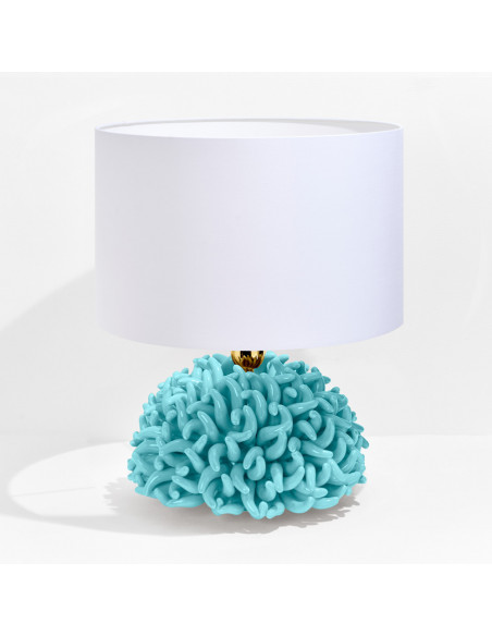 Riccio Caprese Lampada Anemone 34x40 Acquamarina