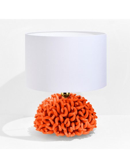 Riccio Caprese Lampada Anemone 22x31 Arancio