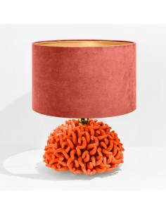 Riccio Caprese Lampada Anemone 22x31 Arancio