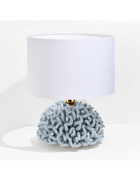 Riccio Caprese Lampada Anemone 22x31 Grigio perla