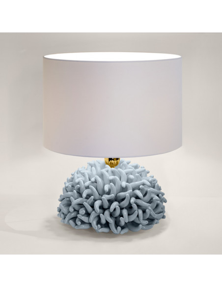 Riccio Caprese Lampada Anemone 22x31 Grigio perla
