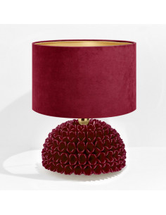 Riccio Caprese Lampada Dalia 34x40 Bordeaux