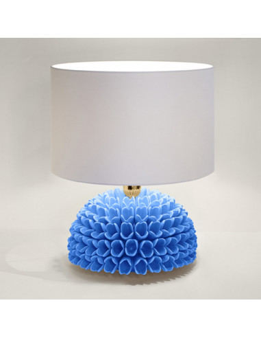 Riccio Caprese Lampada Dalia 34x40 Azzurro capri