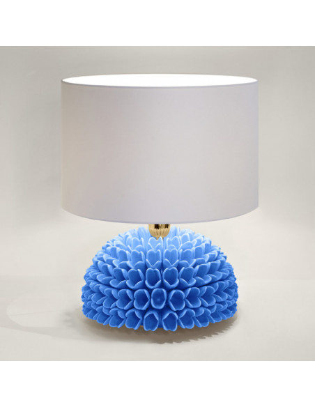 Riccio Caprese Lampada Dalia 34x40 Azzurro capri
