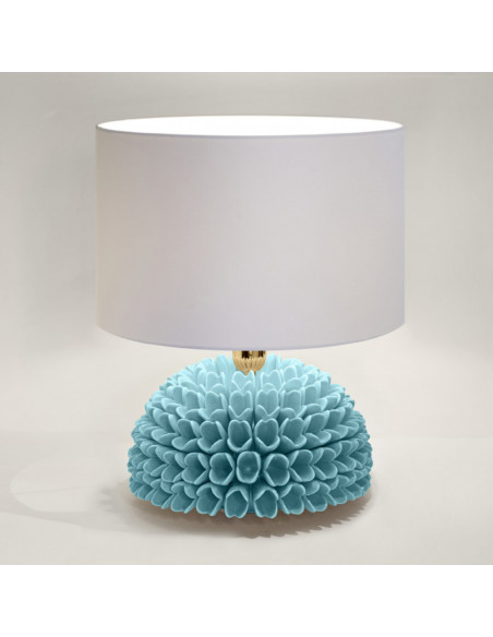 Riccio Caprese Lampada Dalia 22x31 Acquamarina