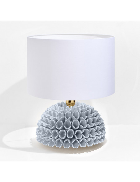 Riccio Caprese Lampada Dalia 22x31 Grigio perla