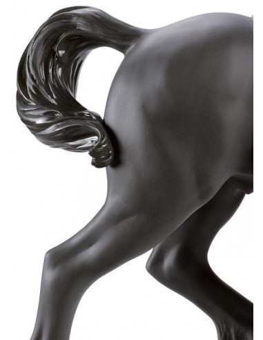 Lladró A Regal Steed Horse Sculpture. Silver...