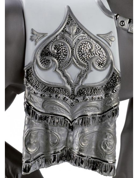 Lladró A Regal Steed Horse Sculpture. Silver Lustre