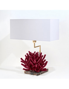 Riccio Caprese Lampada Ramo Caprese Bordeaux 2