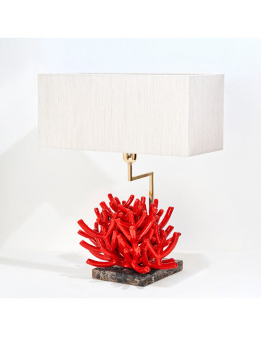 Riccio Caprese Lampada Ramo Caprese Rosso
