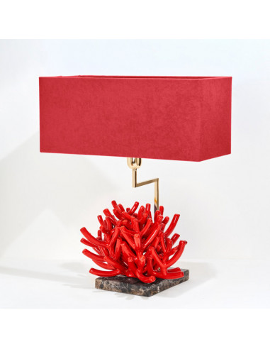 Riccio Caprese Lampada Ramo Caprese Rosso