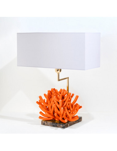 Riccio Caprese Lampada Ramo Caprese Arancio